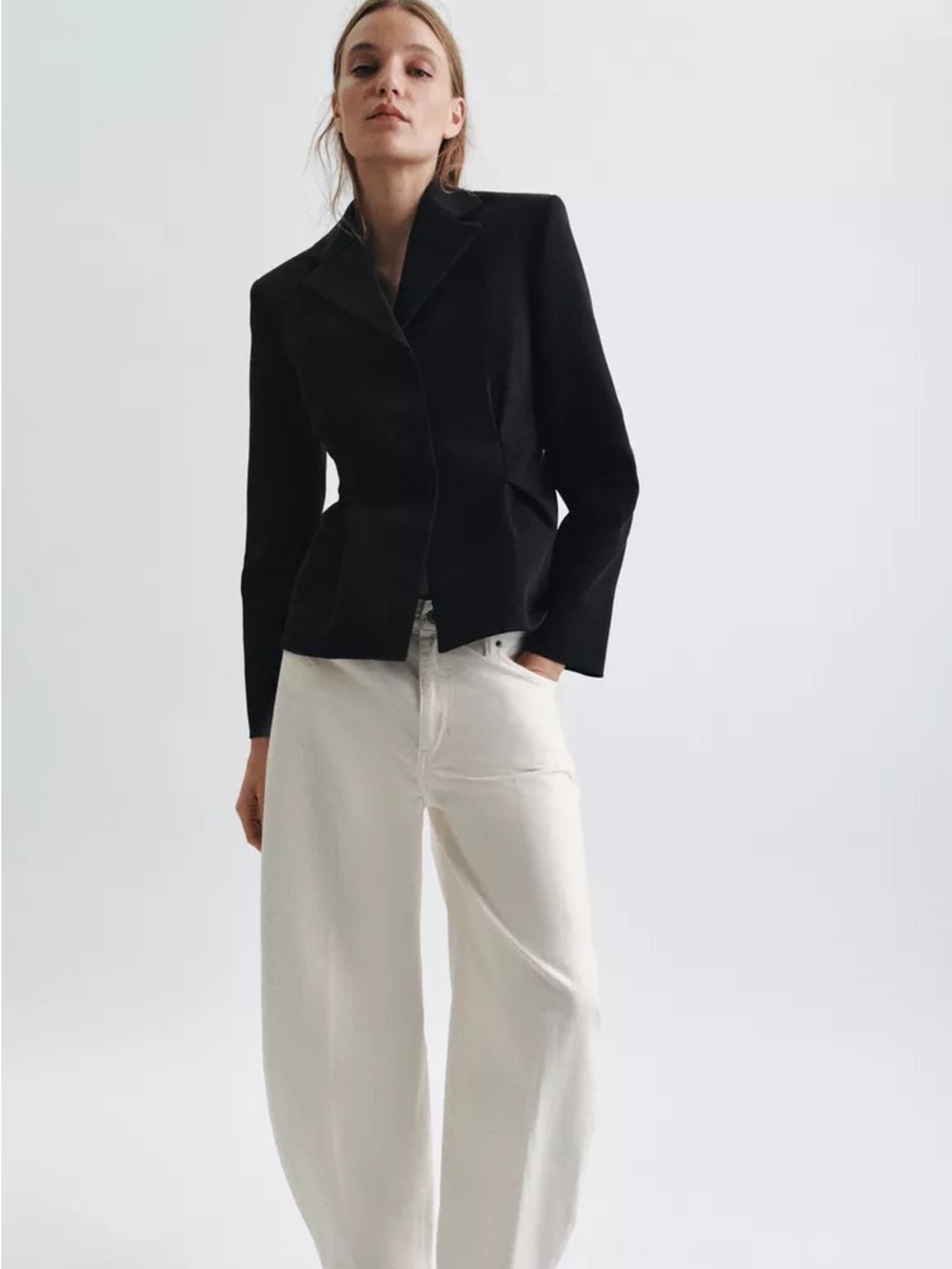 Zara ZW Collection Peplum Blazer